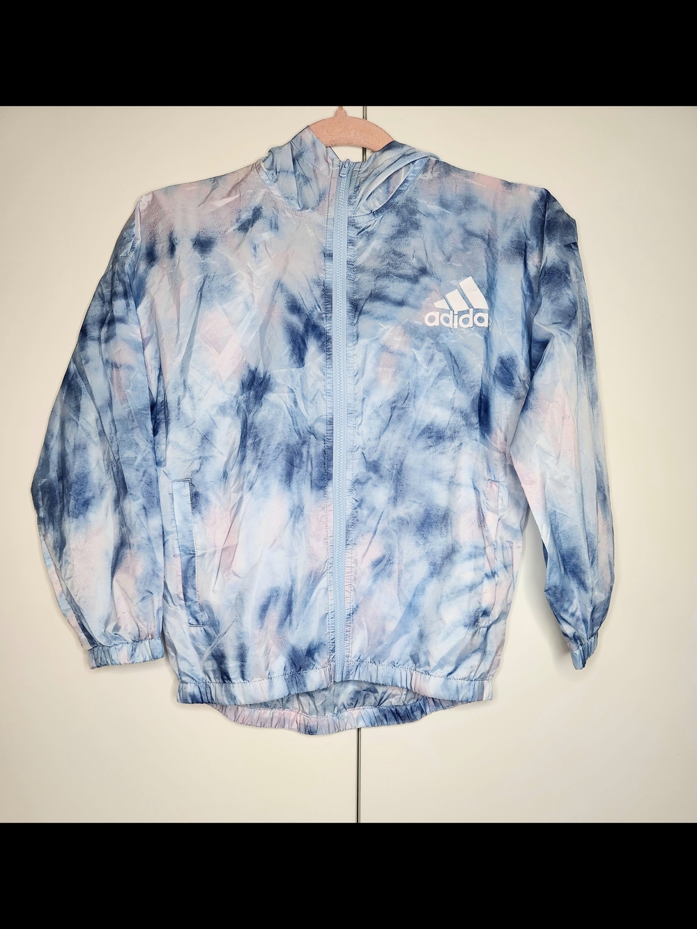 adidas Kids Tie-Dye Hooded Windbreaker